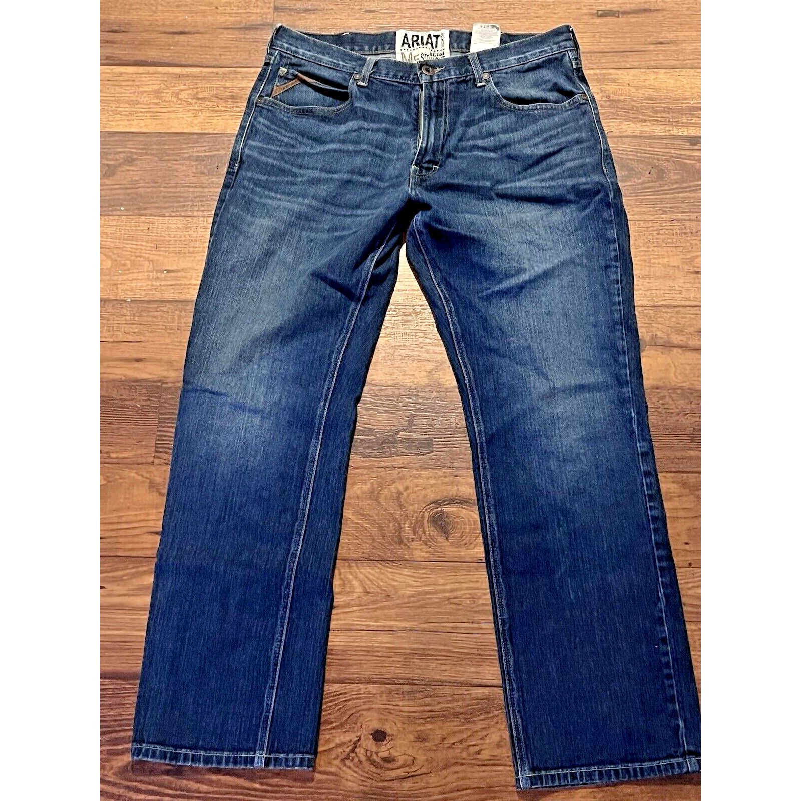 Ariat Ariat M5 Slim Straight Jeans Mens 36x32* Blue Denim Size US 36 / EU 52 - 1 Thumbnail