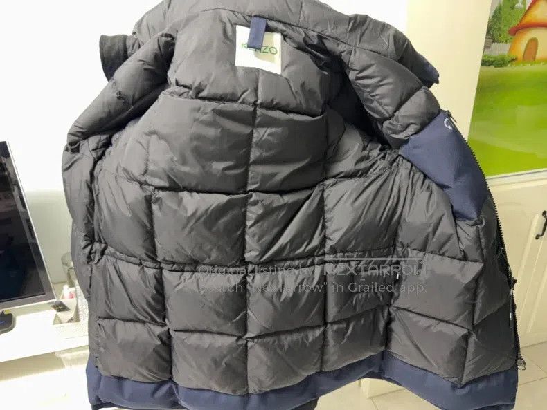 Kenzo Kenzo Men's Down Jacket, Duck Down, Blue-Black Size US L / EU 52-54 / 3 - 3 Thumbnail