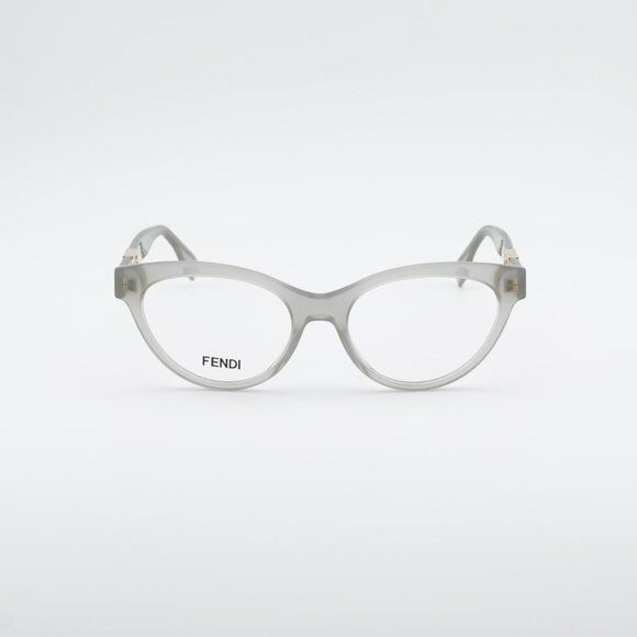 Fendi Fendi FE50066I 095 Eyeglasses Grey 53mm Cat Eye Frame Size ONE SIZE - 8 Thumbnail