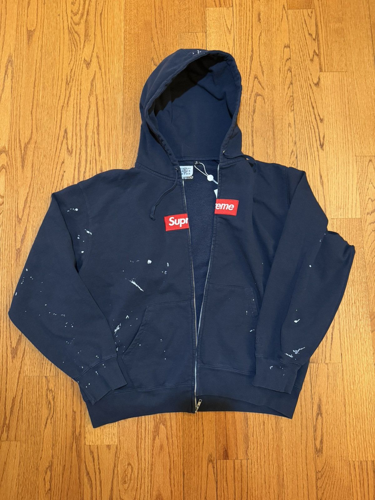 Maison Margiela × Supreme ***NEW SUPREME MM6 MAISON MARGIELA BOX LOGO HOODIE Size US XL / EU 56 / 4 - 1 Thumbnail