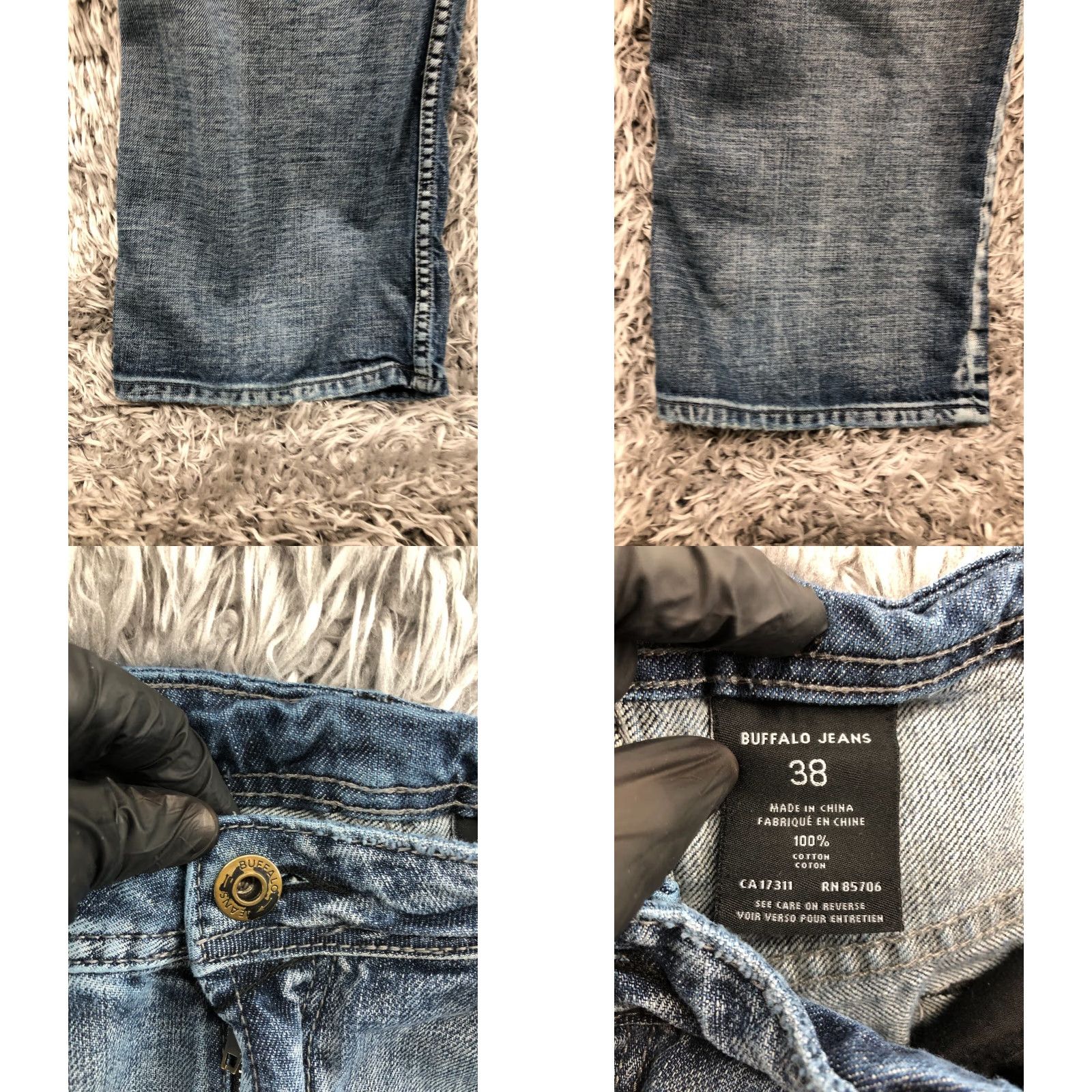 Vintage Buffalo Jeans Buffalo Bootcut Jeans 38 Mens Mid Rise Medium Wash Blue Denim 5-Pocket Regular Fit Baggy? Size US 38 / EU 54 - 8 Thumbnail
