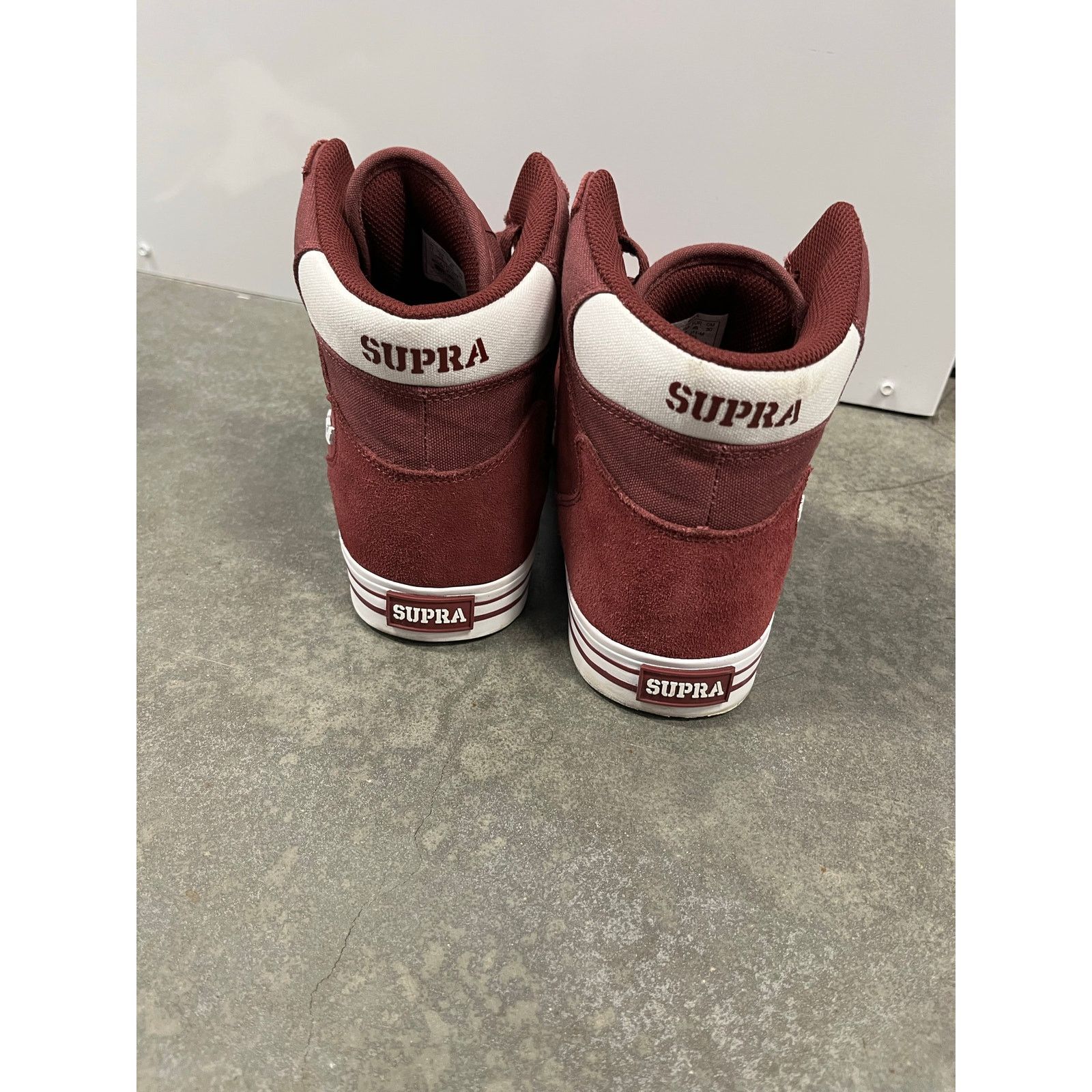 Supra Supra Men's Vaider Skate wine red shoe High Top 2023 size 11 Size US 11 / EU 44 - 5 Thumbnail