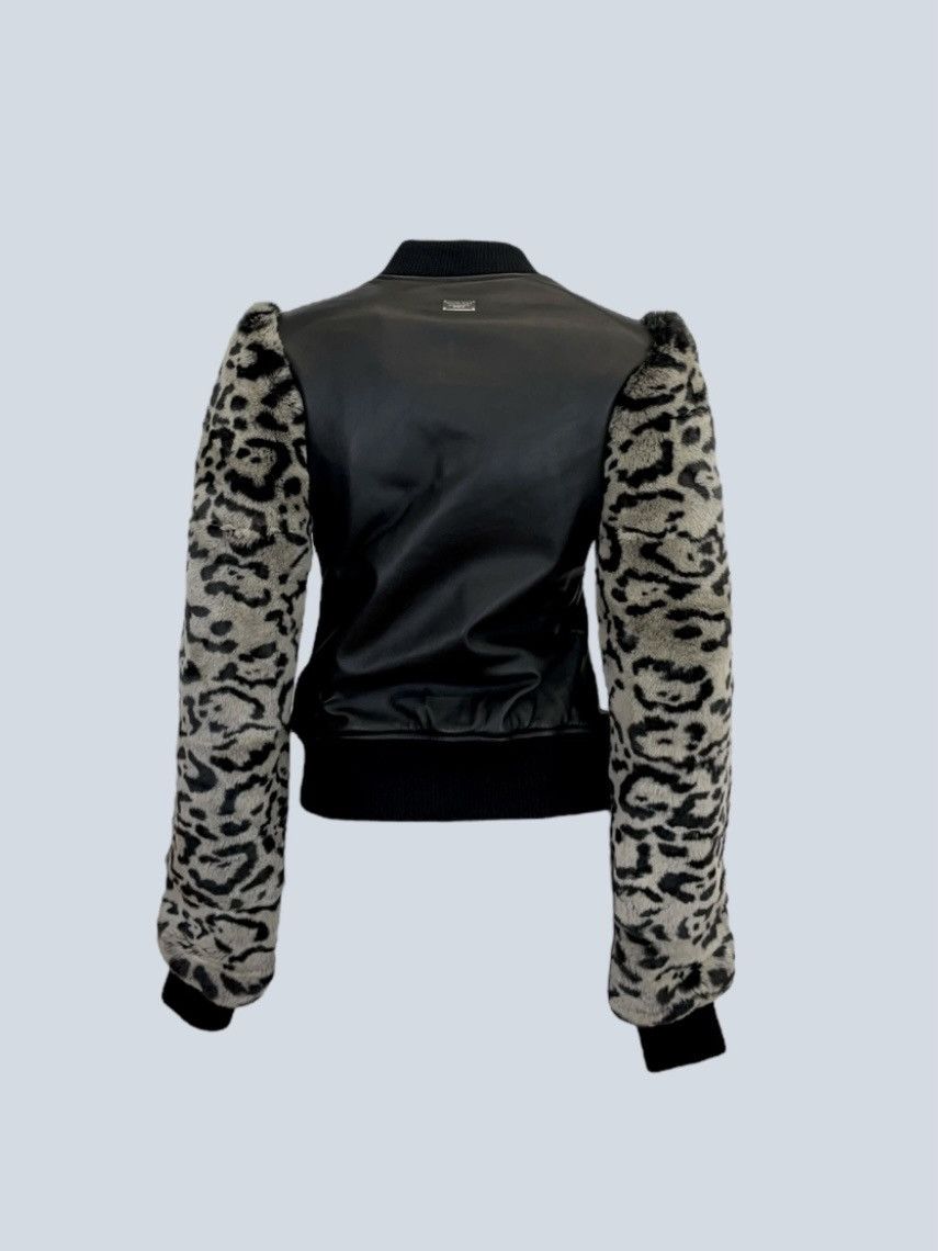 Philipp Plein Philipp Plein leather jacket with animalier faux fur, S. Size S / US 4 / IT 40 - 2 Thumbnail