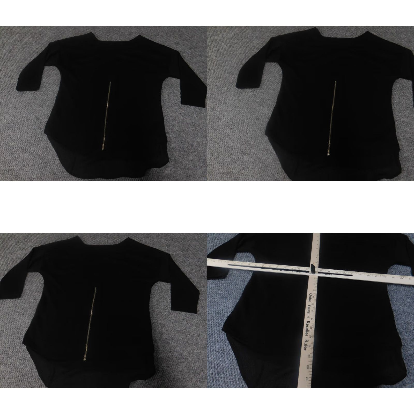 Vintage SOHO Womens Sweater Small Black Pullover Knit Rib Knit Crew Neck Long Sleeve Regular Fit Solid Pattern Designer Modern Casual Size S / US 4 / IT 40 - 8 Thumbnail