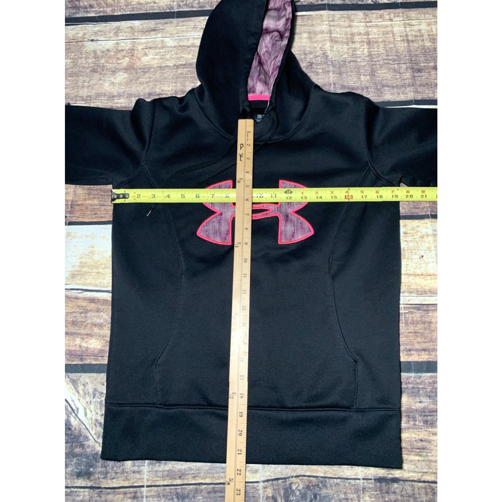 Under Armour Under Armour Coldgear Sweatshirt Hooded Small Black Pink Mens Cold Gear Hoodie Size US S / EU 44-46 / 1 - 7 Thumbnail