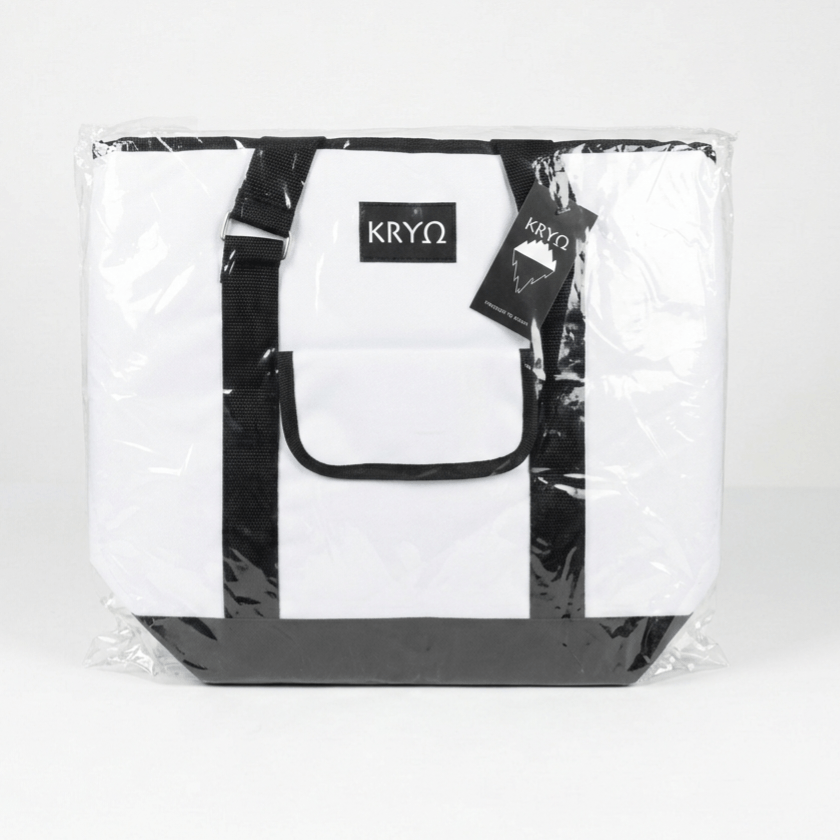 Other 2 KRYO 16x13x5" White Cooler Tote Bags Picnic Wine Lunch Size ONE SIZE - 5 Thumbnail