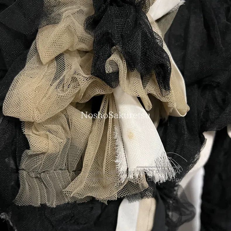 Comme des Garcons Comme Des Garcons Rose Lace Collar Scarf Shawl Fake Collar Size XS / US 0-2 / IT 36-38 - 6 Thumbnail
