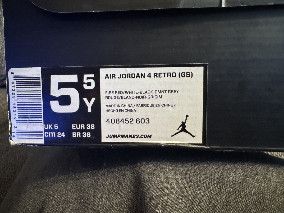 Jordan Brand Air Jordan Toro Red 4 Size US 5.5 / IT 35.5 - 7 Thumbnail