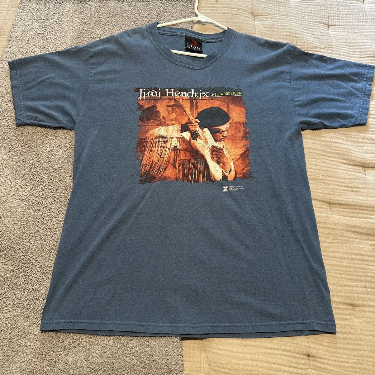 Jimi Hendrix VINTAGE Jimi Hendrix Woodstock Tee Size US L / EU 52-54 / 3 - 2 Thumbnail