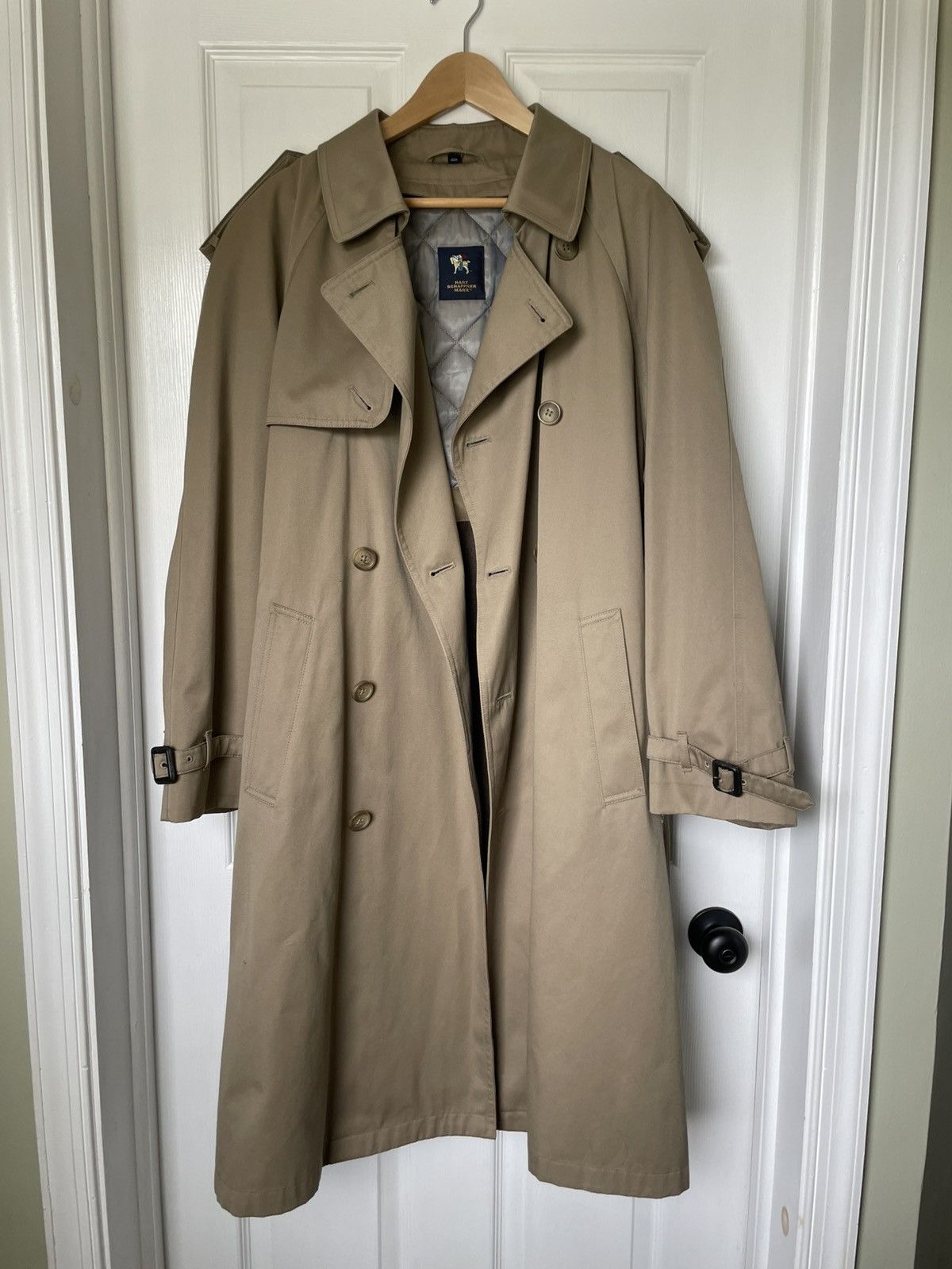 Hart Schaffner Marx Men’s Trench Coat Size US L / EU 52-54 / 3 - 1 Thumbnail