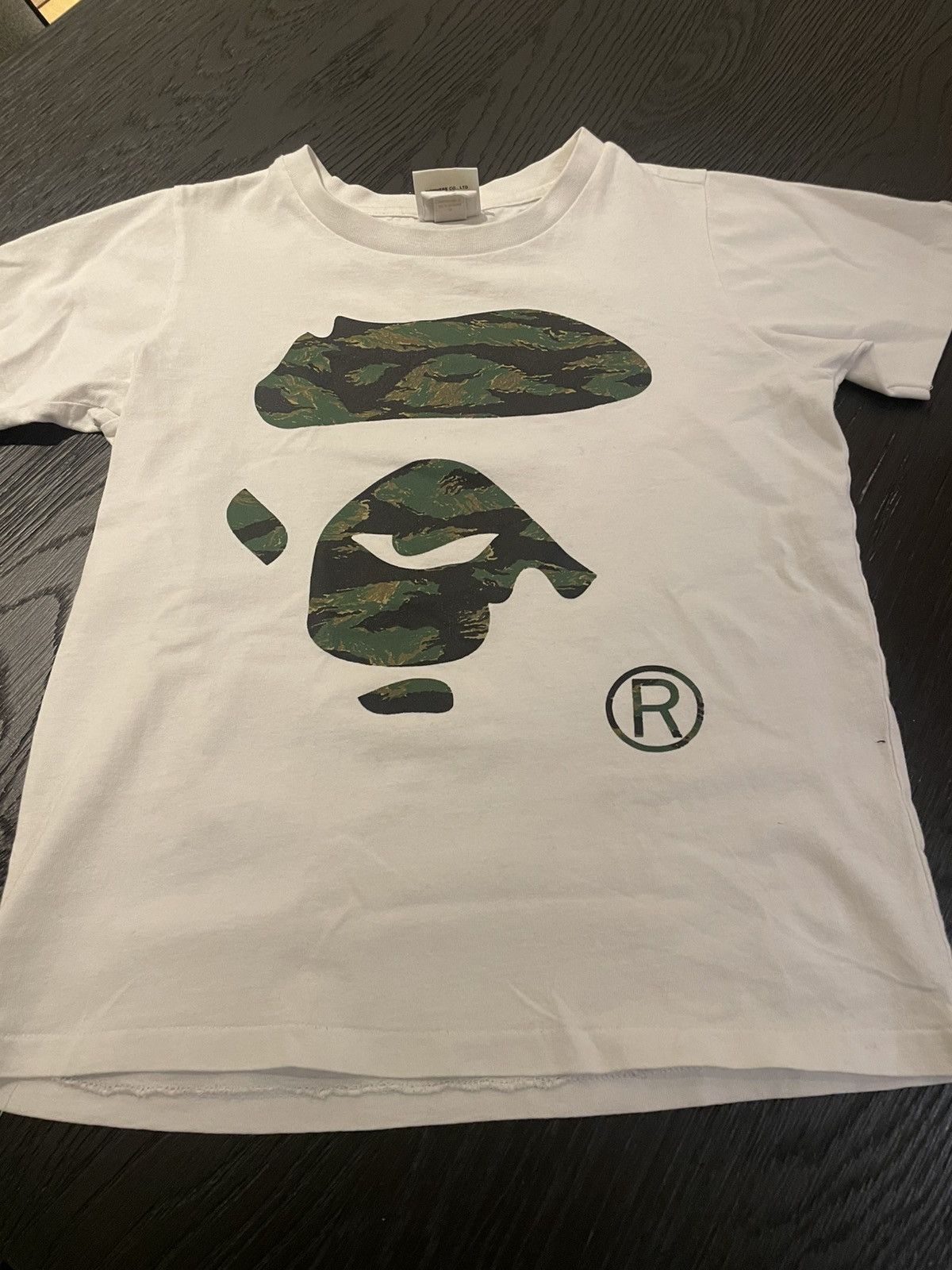 Bape Bape white t shirt with camo Size US XXS / EU 40 - 1 Preview