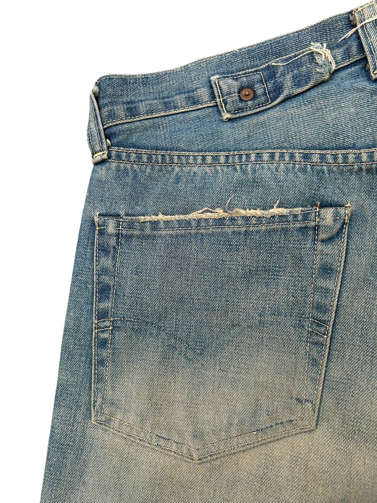 Kapital Buckle Back Vintage Levis Big E Selvedge Rusty Denim Jeans Size US 32 / EU 48 - 13 Thumbnail