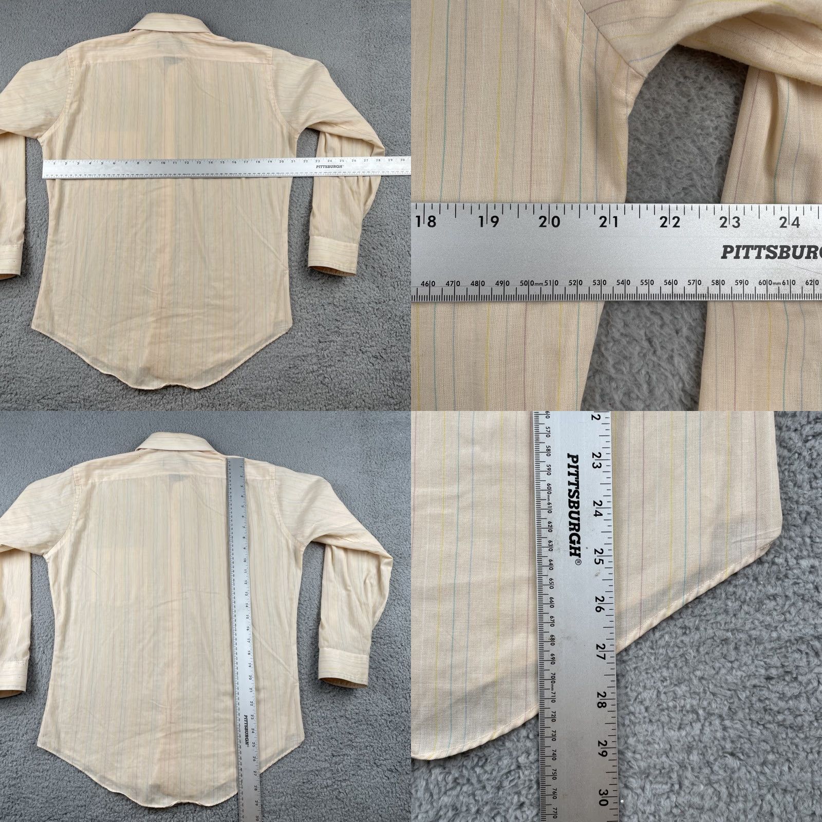 Vintage VINTAGE Stratum Perma Prest Long Sleeve Button Up Shirt 15.5 Large Made In USA Size US L / EU 52-54 / 3 - 9 Thumbnail