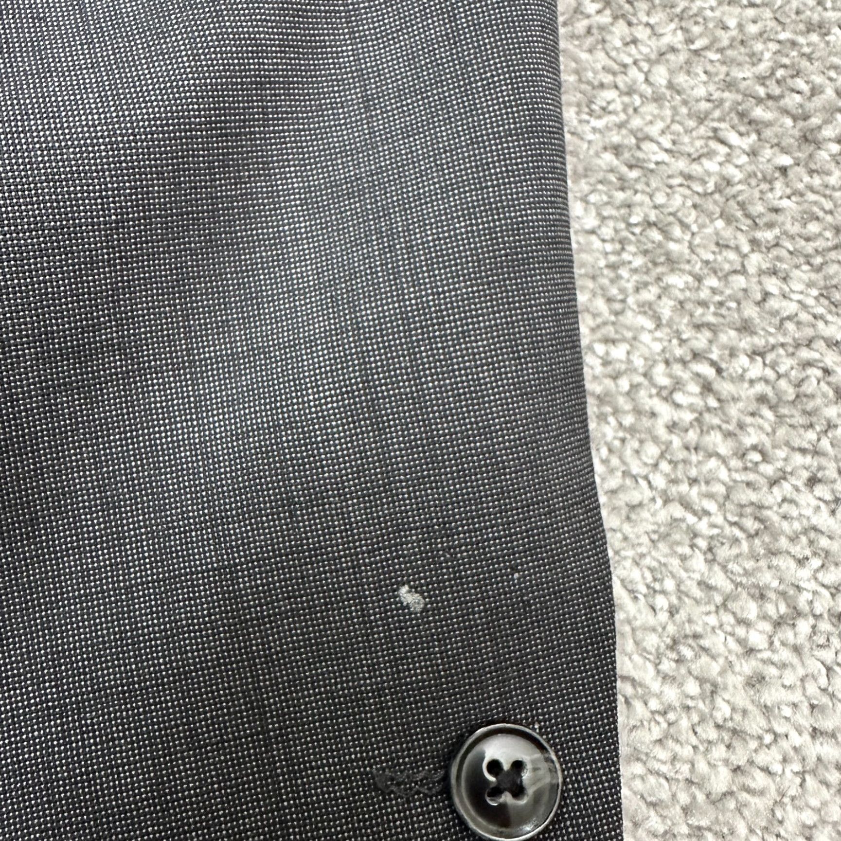 Banana Republic VINTAGE Bar III By Macy's Slim Fit Wool Suit Blazer Jacket Mens 40R Dark Gray Ventless Size 40R - 7 Thumbnail