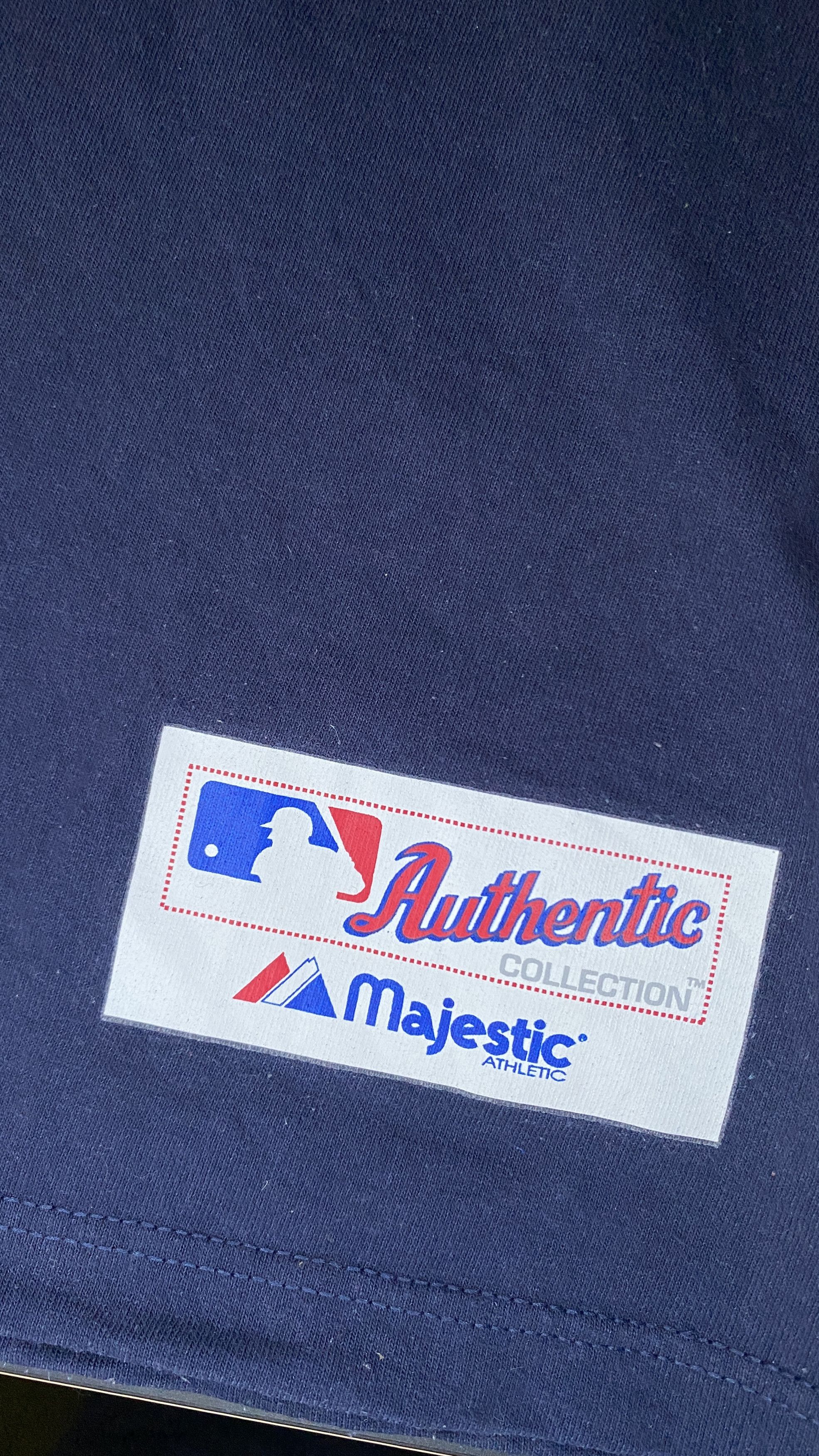 MLB Vintage 90s Yankees Majestic Authentic Spellout T-Shirt Size US XL / EU 56 / 4 - 5 Thumbnail