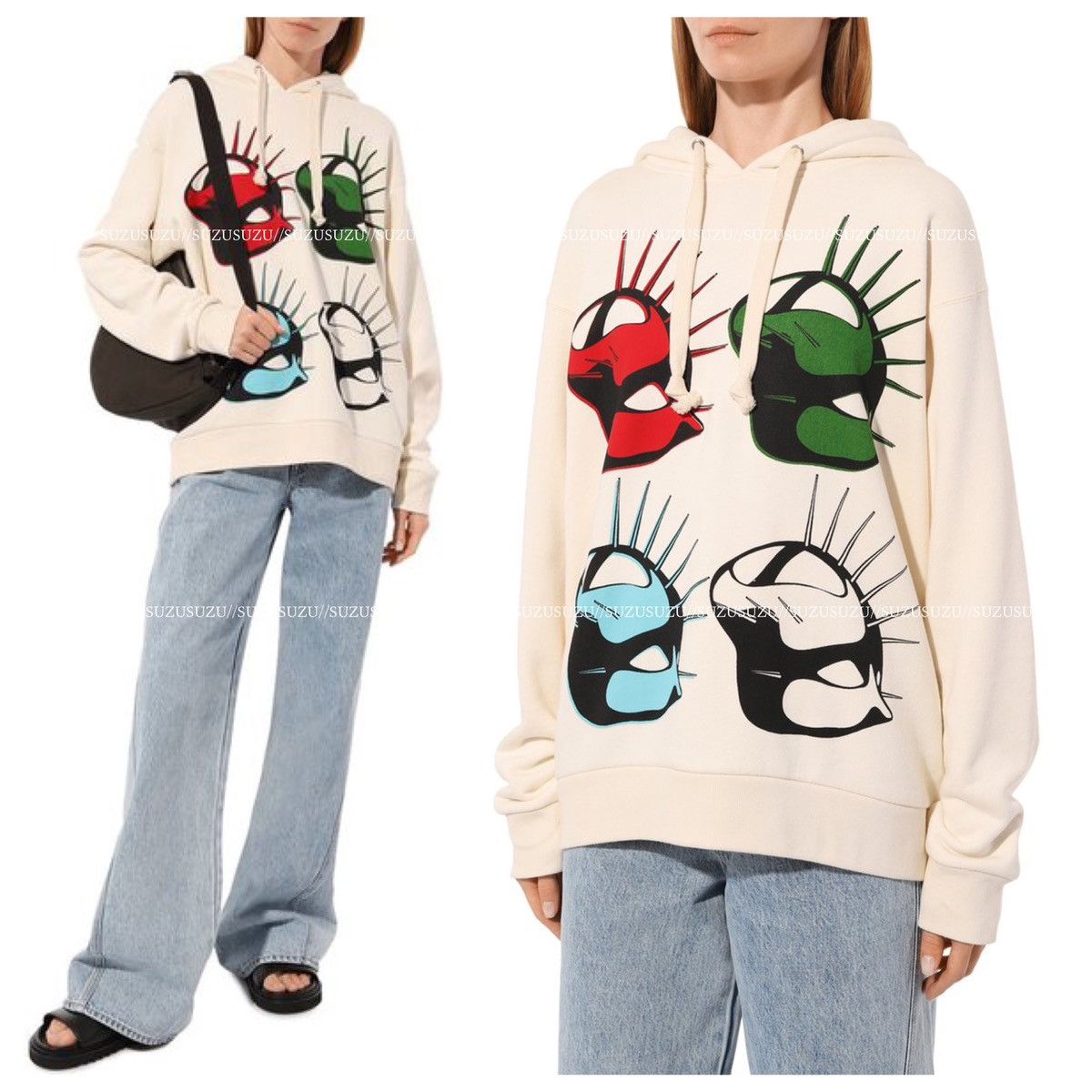 Gucci Genuine Gucci Long Sleeve Hoodie Hooded Sweatshirt XS Ivory Size XS / US 0-2 / IT 36-38 - 15 Thumbnail