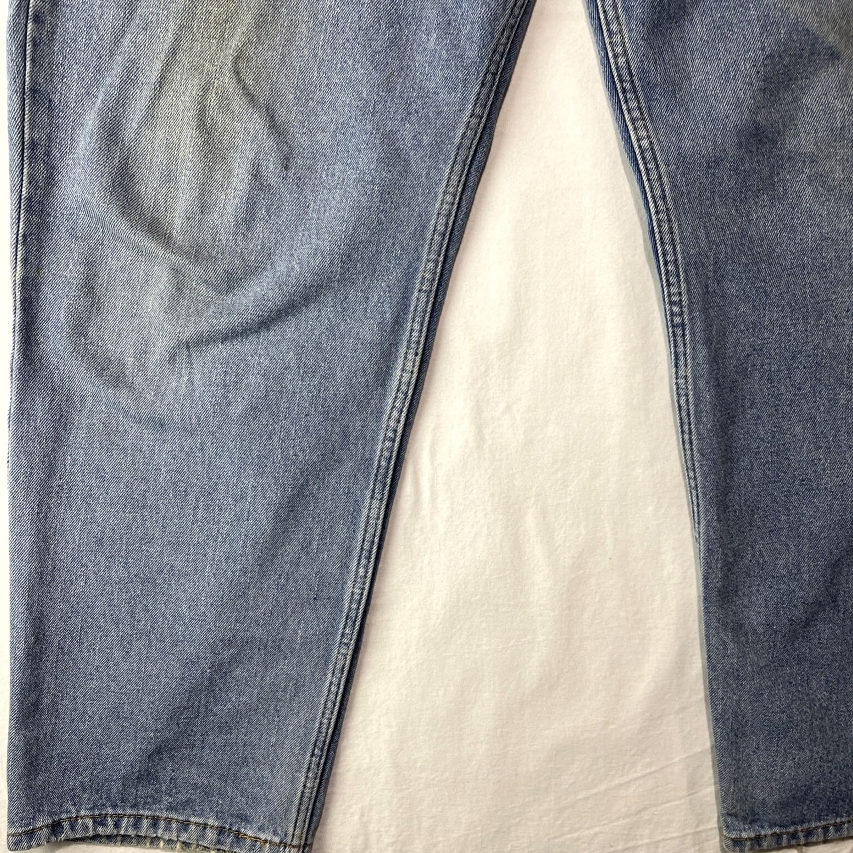 Levi's Levi's 550 Jeans Mens 38x30 Relaxed Fit Blue Denim Medium Wash Zip Fly Denim Pants Mens Regular Straight Leg? Size US 38 / EU 54 - 4 Thumbnail