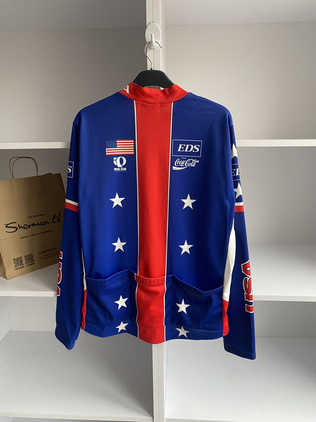 PEARL iZUMi × Vintage Vintage PEARL IZUMI x COCA COLA x USA Cycling Jersey Size US L / EU 52-54 / 3 - 11 Thumbnail