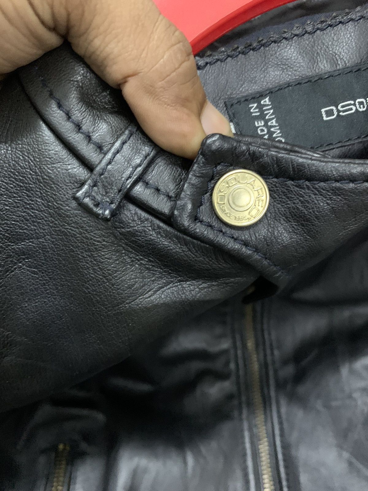 Dsquared2 AW 2013 DSQUARED2 BIKER LEATHER JACKET RARE DESIGN Size US M / EU 48-50 / 2 - 7 Thumbnail