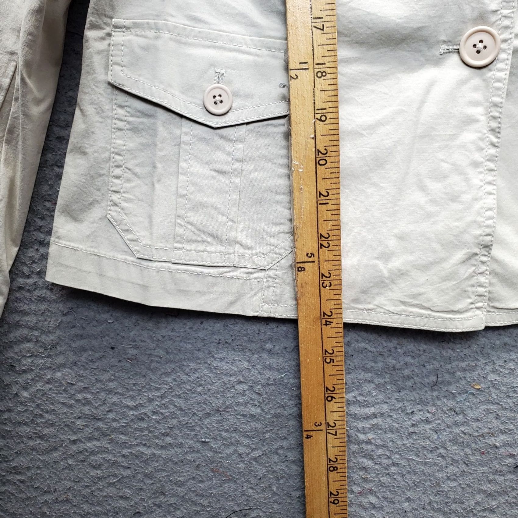 Talbots Talbots Travex Blazer Womens 12 Tan Peak Lapel Flap Pocket Button Front Shirt Blazer Mens Womens Size XL / US 12-14 / IT 48-50 - 3 Thumbnail