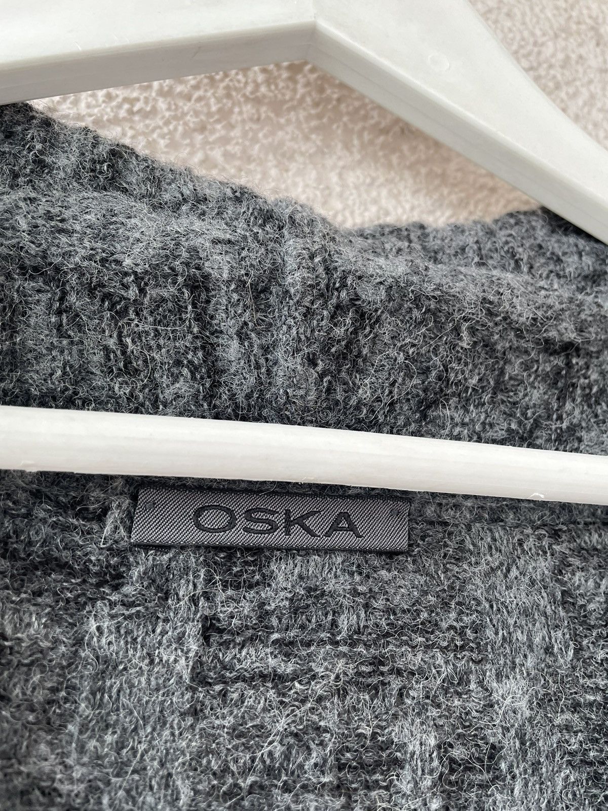 OSKA OSKA Grey Linen/Alpaca/Wool Soft Women Cardigan Size 1/S-M Size S / US 4 / IT 40 - 8 Thumbnail
