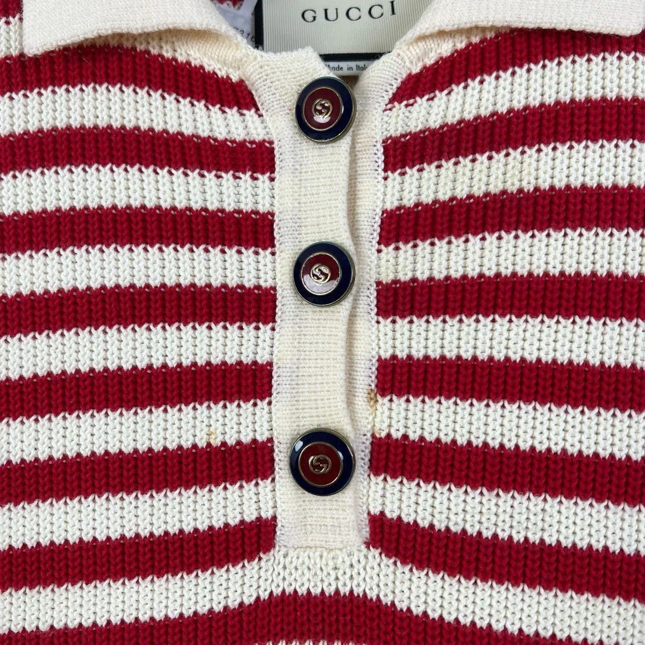 Gucci Gucci Striped Short Sleeve Knit Dress M. Size M / US 6-8 / IT 42-44 - 4 Thumbnail