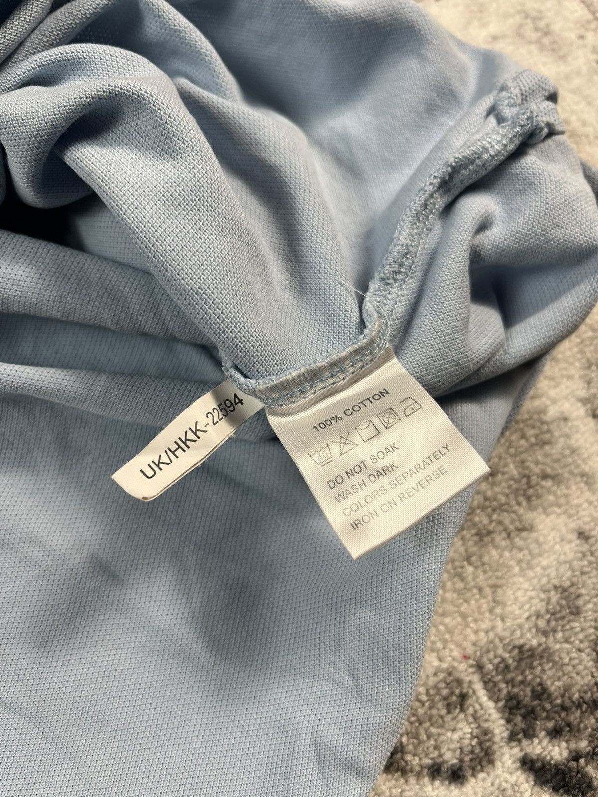 Yves Saint Laurent Yves Saint Laurent Polo Shirt Light Blue Minimal Size US M / EU 48-50 / 2 - 7 Thumbnail
