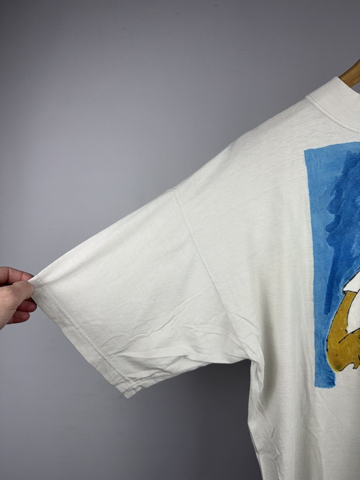Vintage Retro 1993 Hand Painted Art T-Shirt Naive Outsider Graphic Size US L / EU 52-54 / 3 - 6 Thumbnail