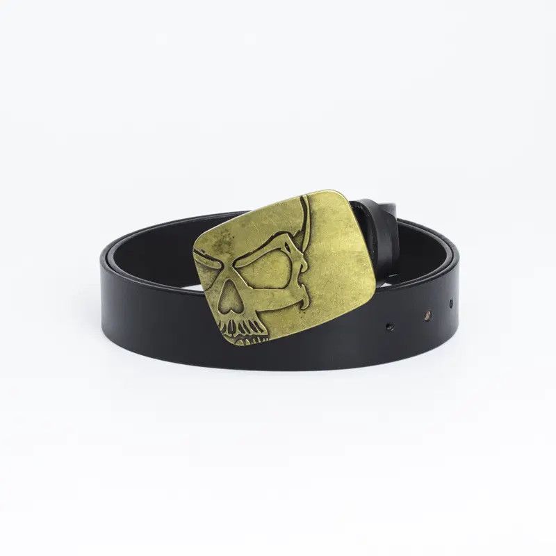 Leather 🔥Fashion retro personality belt Size ONE SIZE - 1 Thumbnail