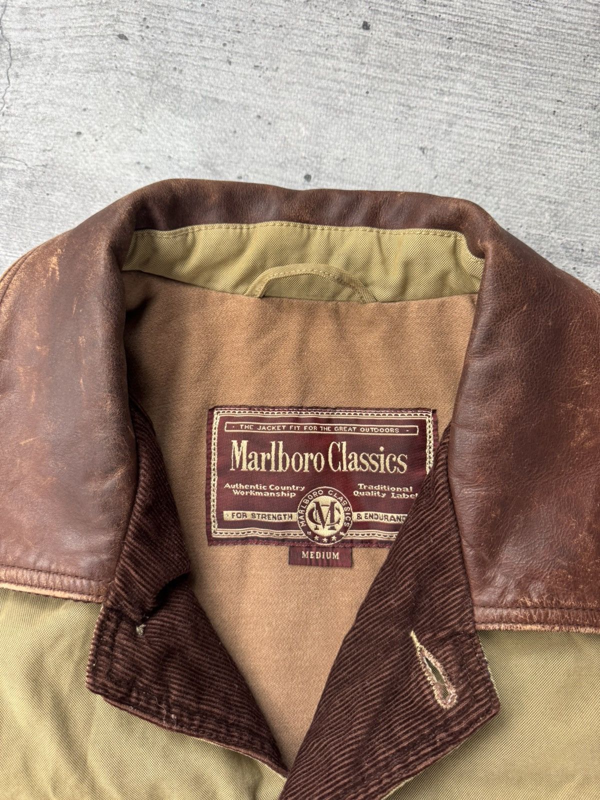 Marlboro Classics Marlboro Classics Vintage 90s Lined Trucker Work Jacket Size US M / EU 48-50 / 2 - 6 Thumbnail