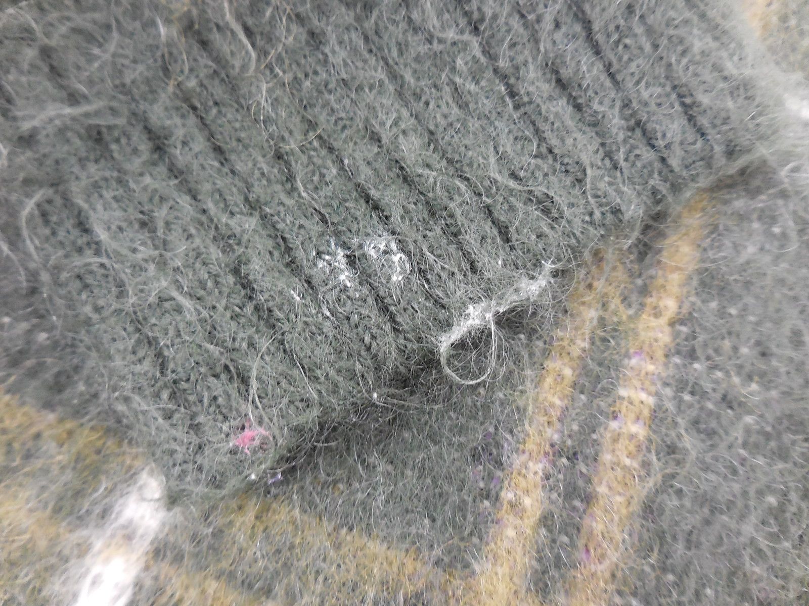 Needles Sweater Checkered Mohair Cardigan Green Size US M / EU 48-50 / 2 - 7 Thumbnail