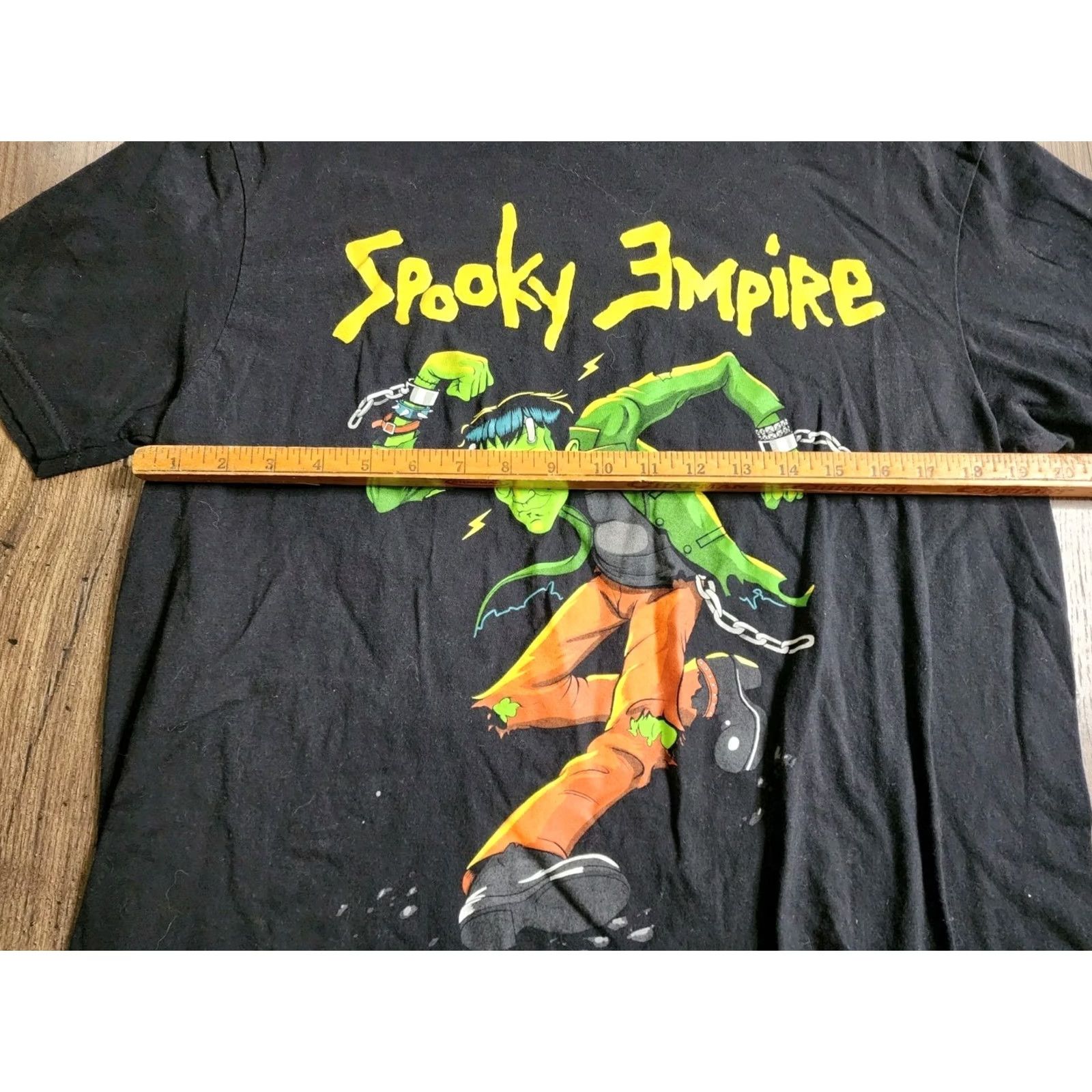 Gildan Mens L Spooky Empire Hardcore Convention Exclusive 2025 T Shirt Double Sided Black Gildan Softstyle Crew Neck Short Sleeve Halloween Horror 2020s Mens Size US L / EU 52-54 / 3 - 3 Thumbnail