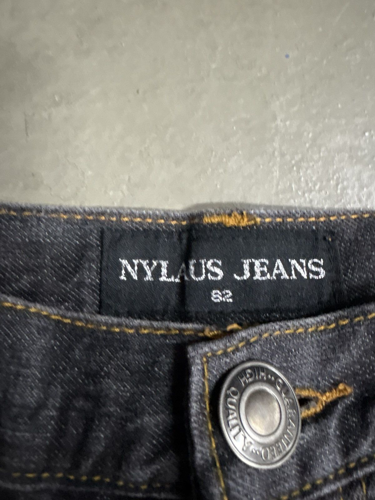Japanese Brand Nylaus Double Waist Denim Jeans Studded Size US 32 / EU 48 - 17 Thumbnail