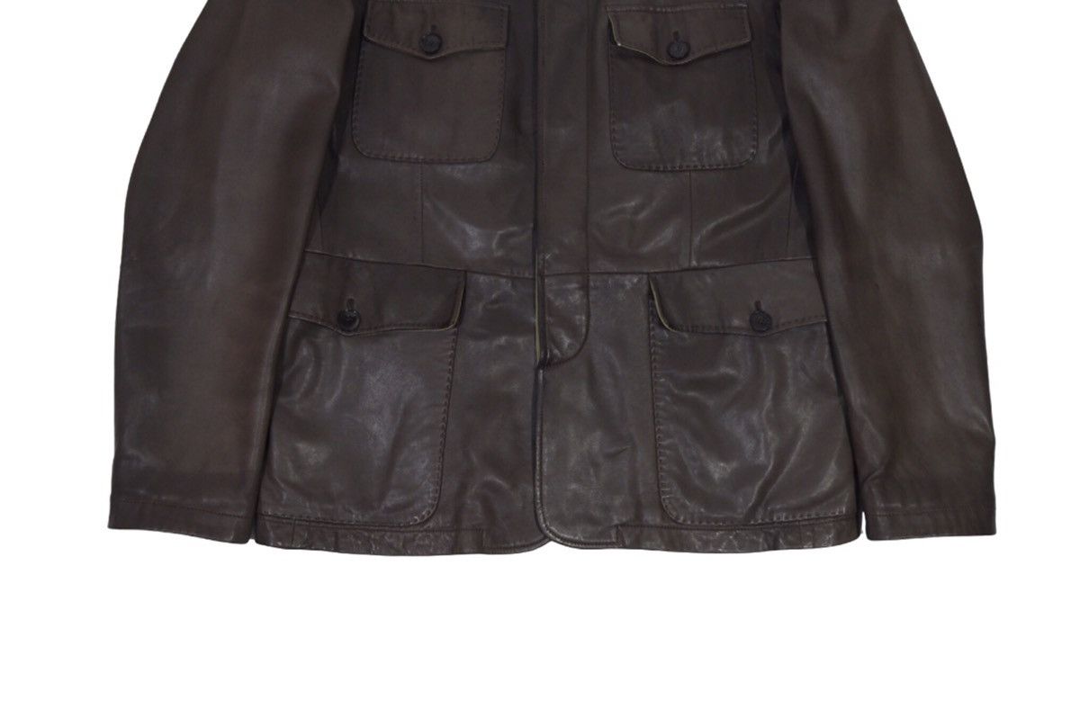 Hugo Boss Hugo Boss Vintage Leather Jacket Men's Sz 50 Brown Size US M / EU 48-50 / 2 - 4 Thumbnail