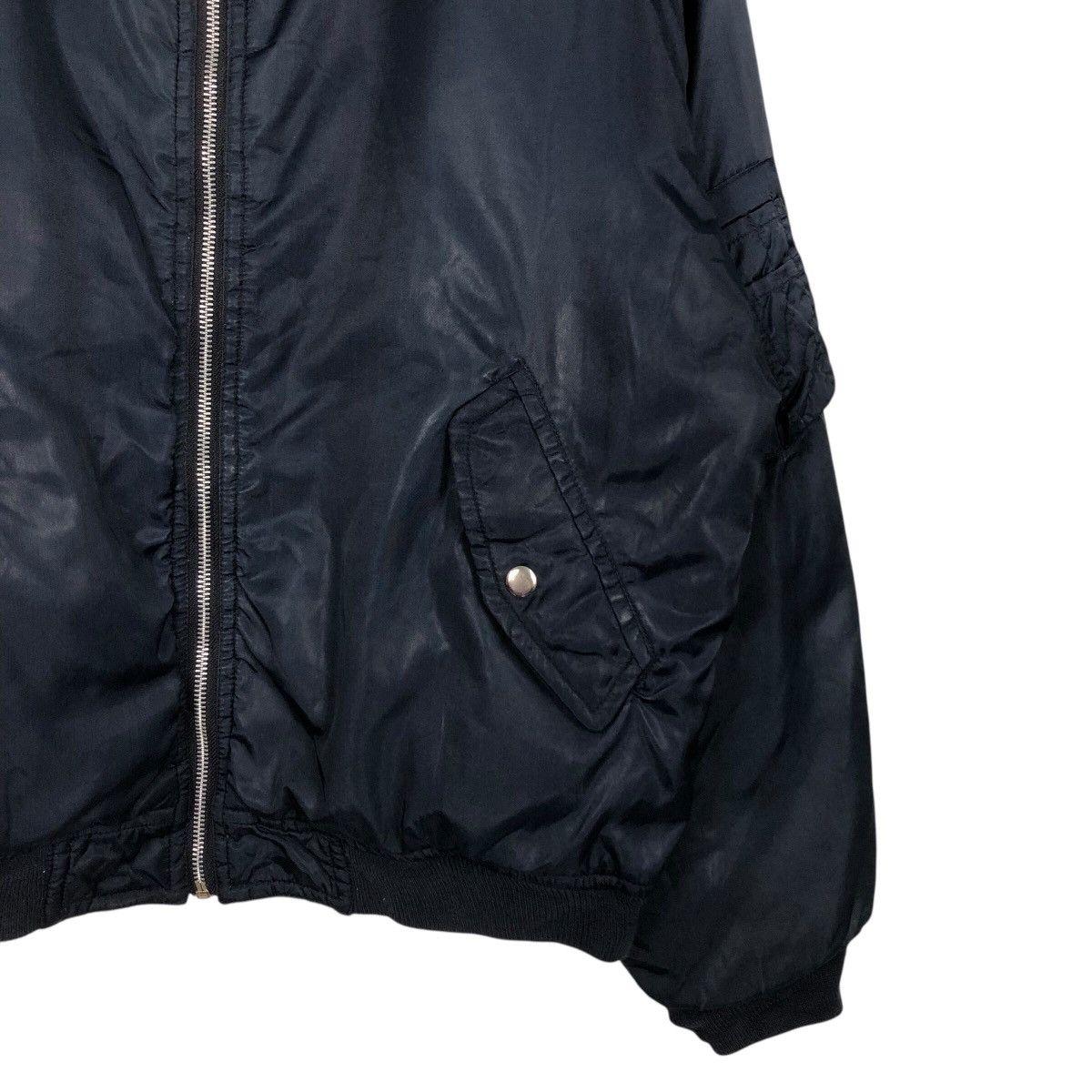 Japanese Brand × Vintage 📌Vintage Bomber Jacket Riot Riot Blueky Refined Issey Miyake Size US M / EU 48-50 / 2 - 6 Thumbnail