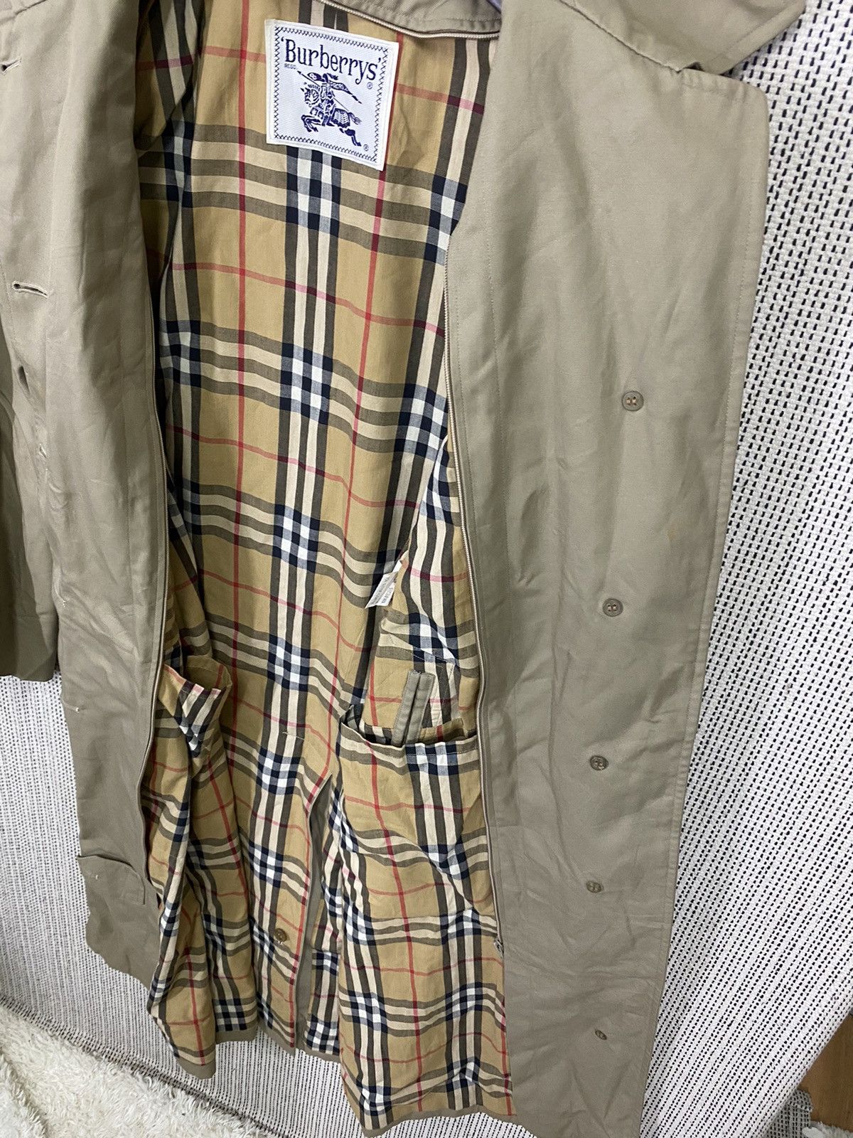 Burberry × Burberry Prorsum × Designer Vintage Burberry nova check long jacket Size US M / EU 48-50 / 2 - 12 Thumbnail