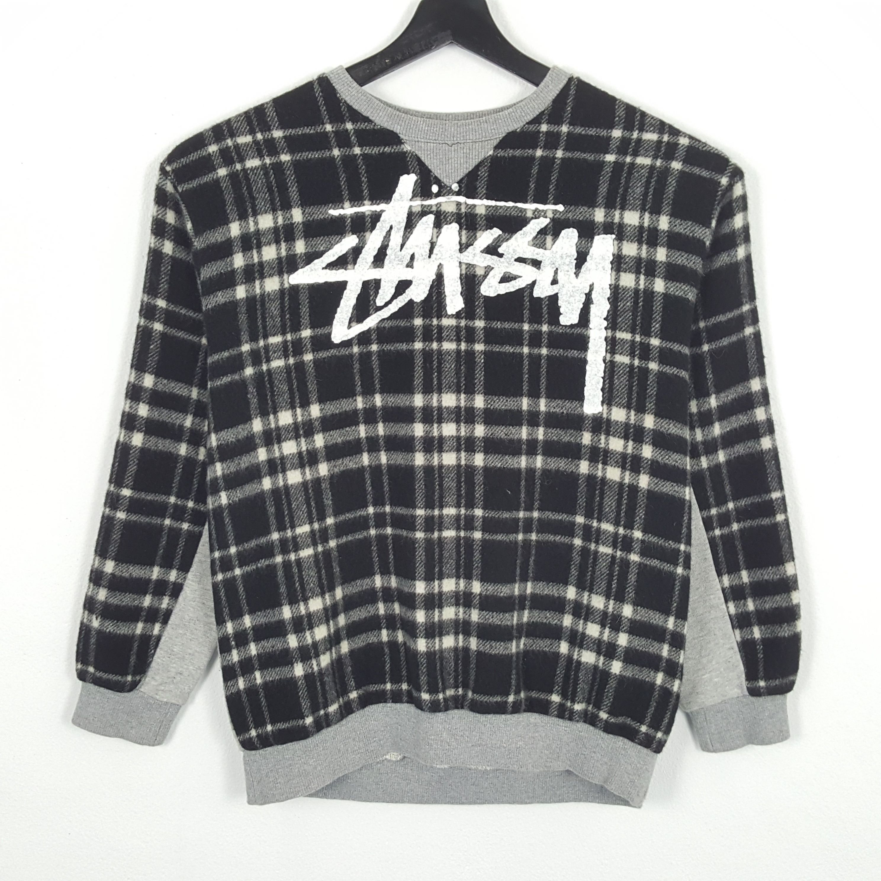 Stussy × Vintage STUSSY Streetwear Skater Logo Style Design Sweatshirt Size US M / EU 48-50 / 2 - 1 Thumbnail