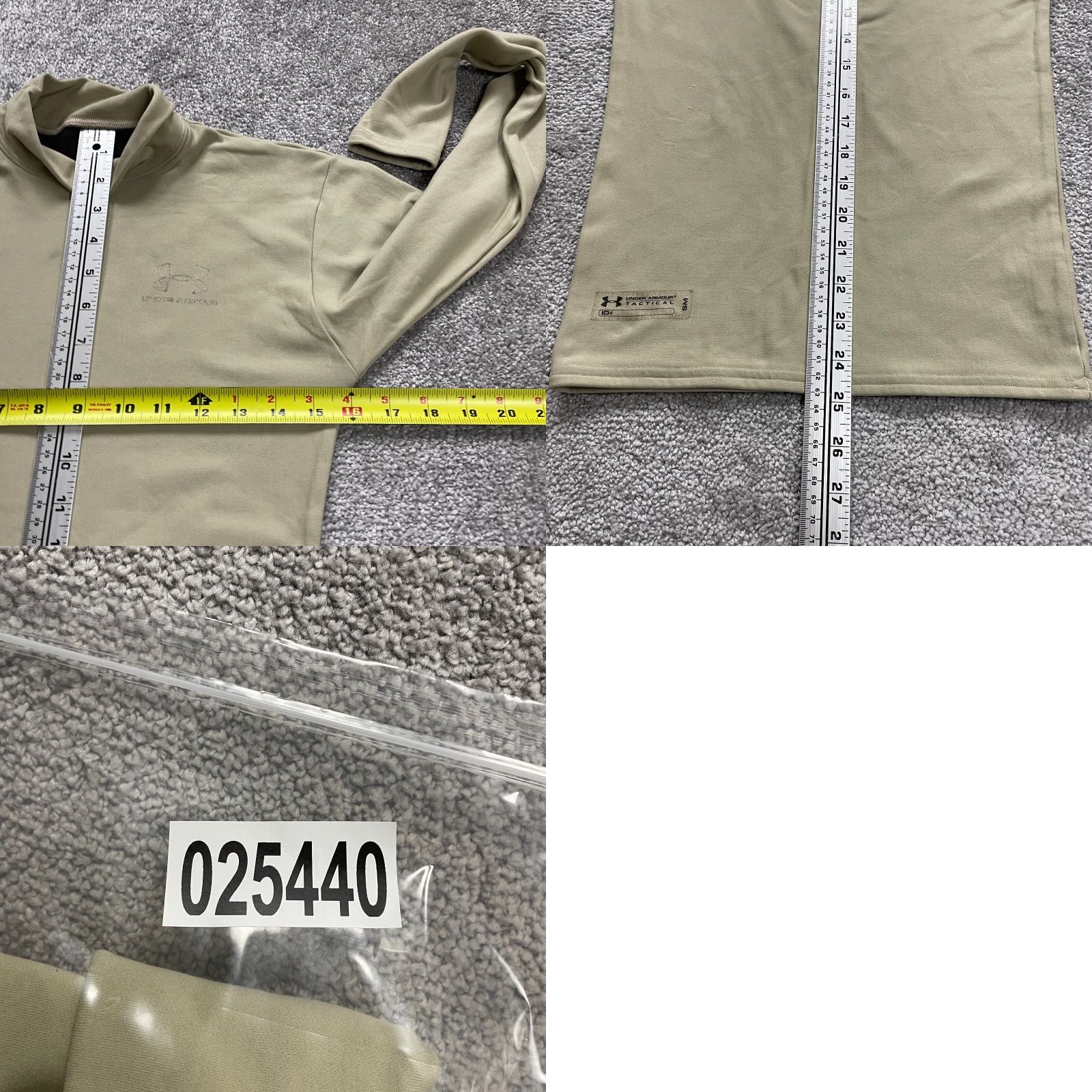 Under Armour Under Armour Tactical Coldgear Active Jacket Womens SM Brown Pullover Mock Neck Size S / US 4 / IT 40 - 9 Thumbnail