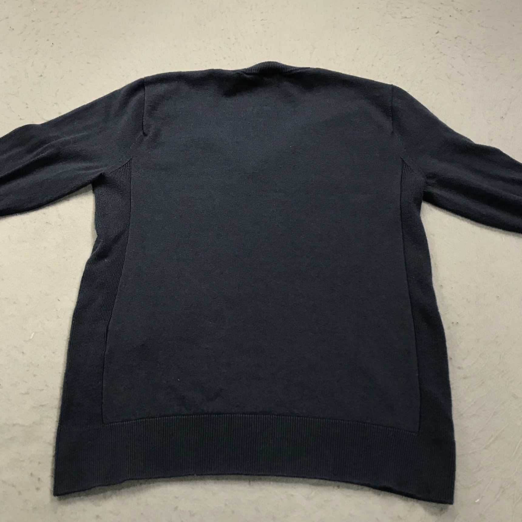 Vintage American Giant Sweater Women’s M Blue V-Neck Merino Wool Cotton Pullover Size M / US 6-8 / IT 42-44 - 5 Thumbnail