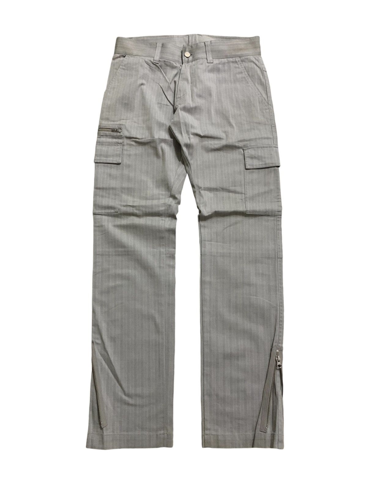 Issey Miyake 💥Vintage Universal Language Stripe Cargo Pant Size US 31 - 3 Thumbnail