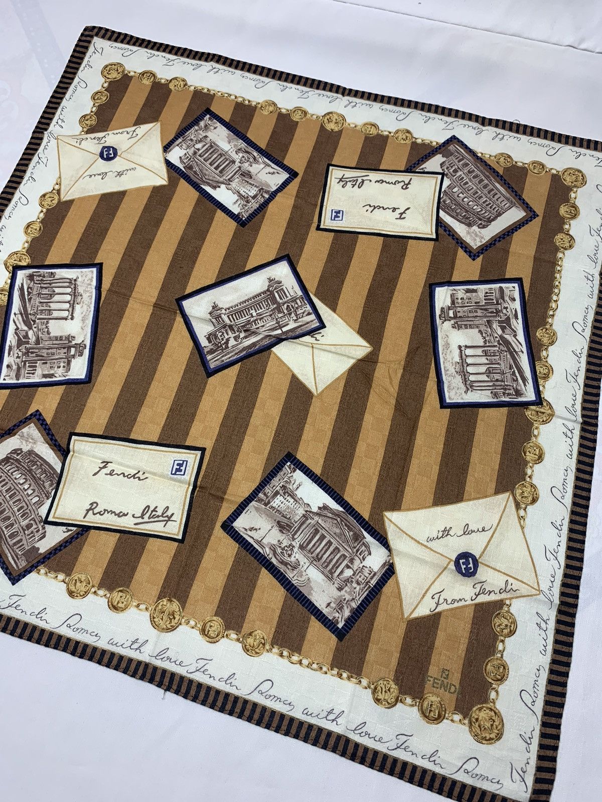 Vintage Fendi Handkerchief / Neckerchief / Bandana Size ONE SIZE - 3 Thumbnail
