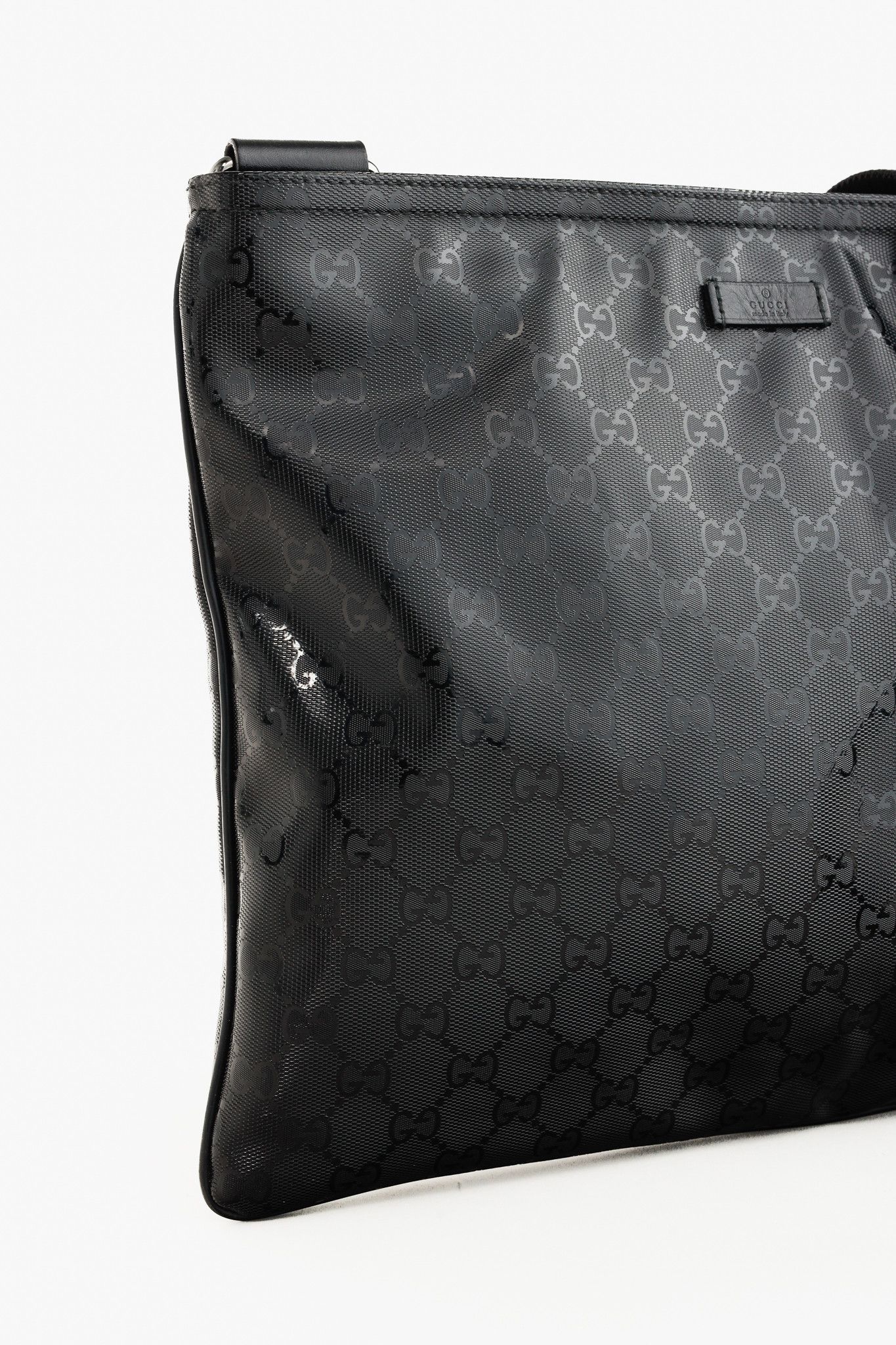 Gucci Gucci Black GG Imprime Coated Canvas Messenger Bag Size ONE SIZE - 7 Thumbnail