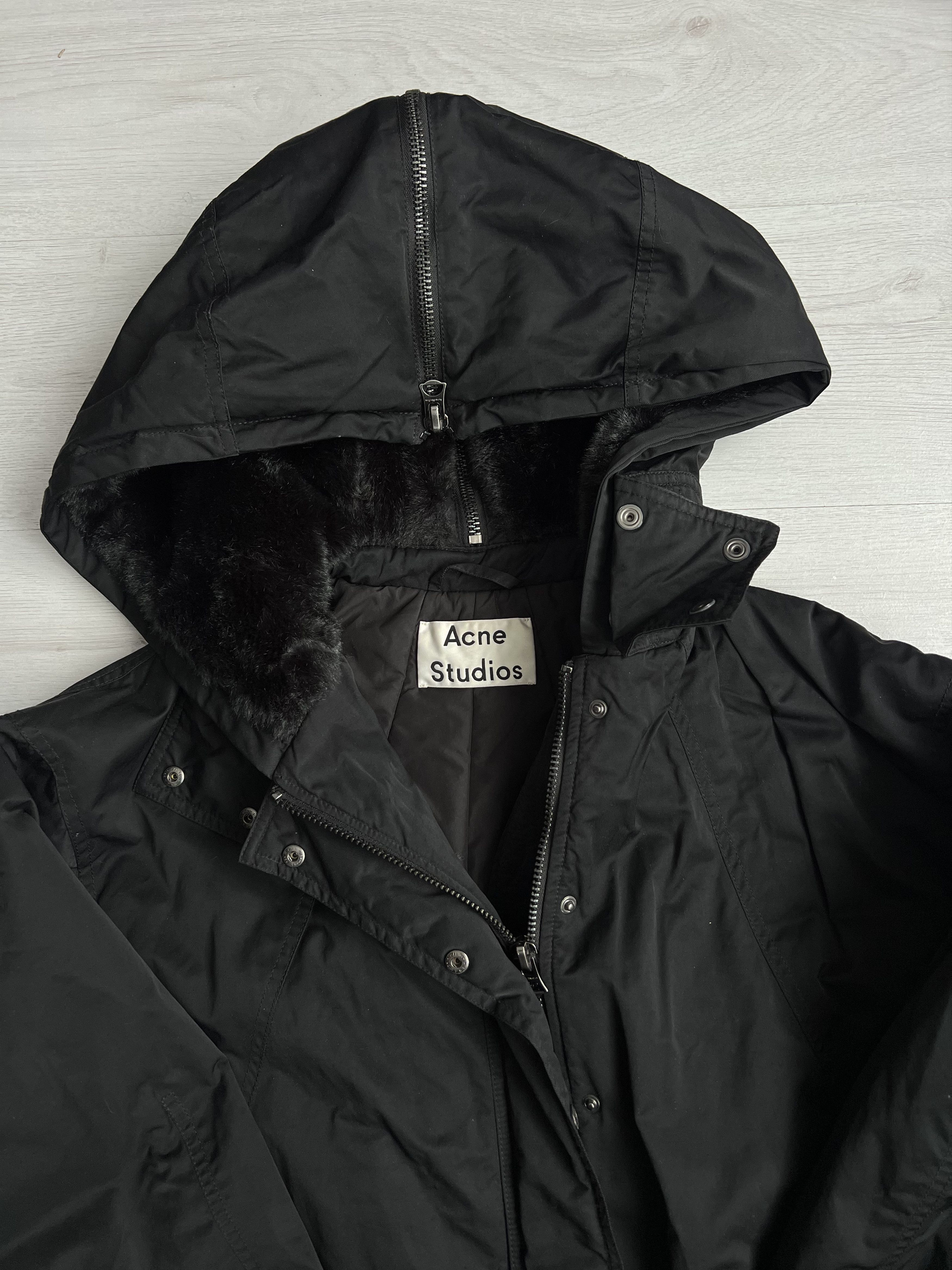Acne Studios Acne Studios Amory Oversized Faux Fur Lined Hooded Parka Size XS / US 0-2 / IT 36-38 - 2 Thumbnail