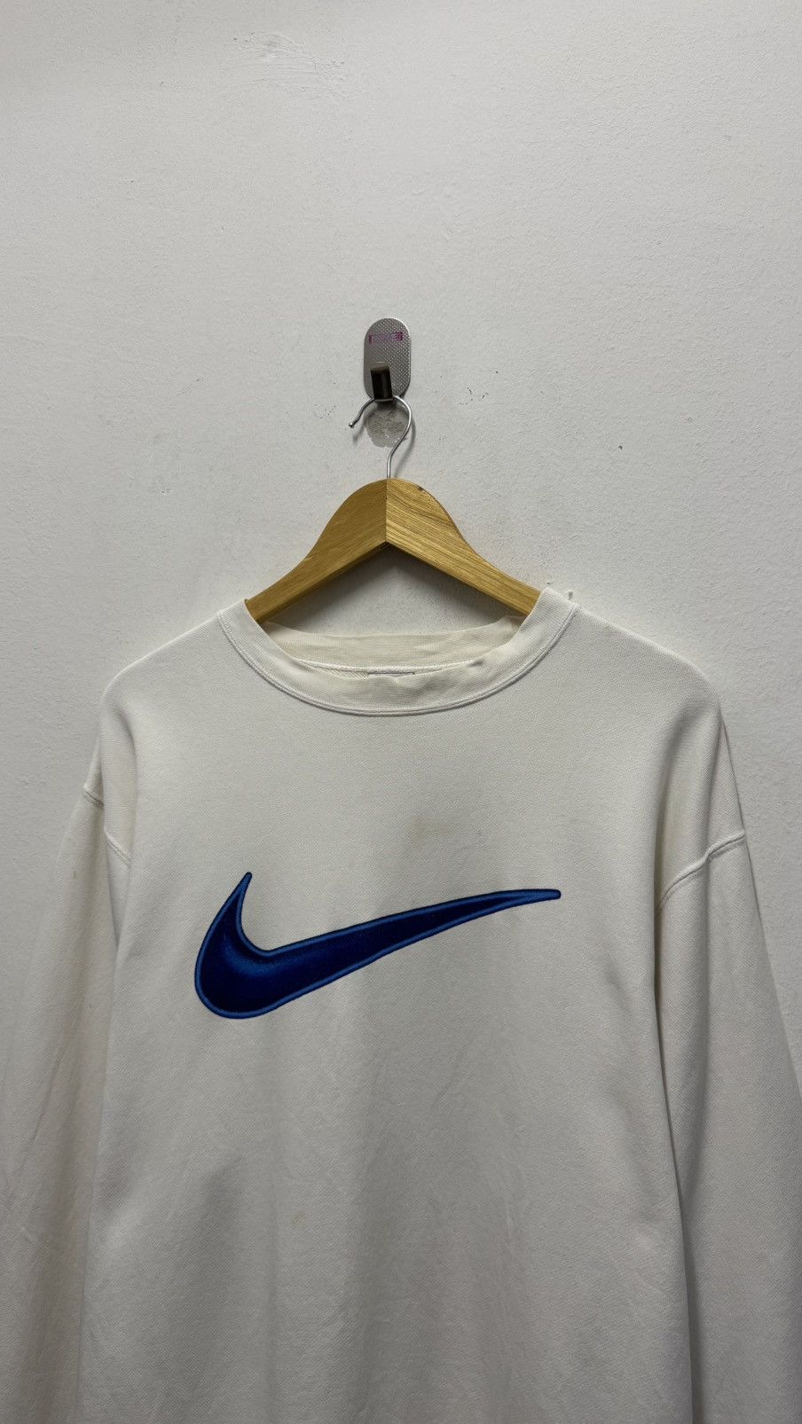 Nike Nike sweatshirt big logo 90s vintage Size US XL / EU 56 / 4 - 2 Thumbnail