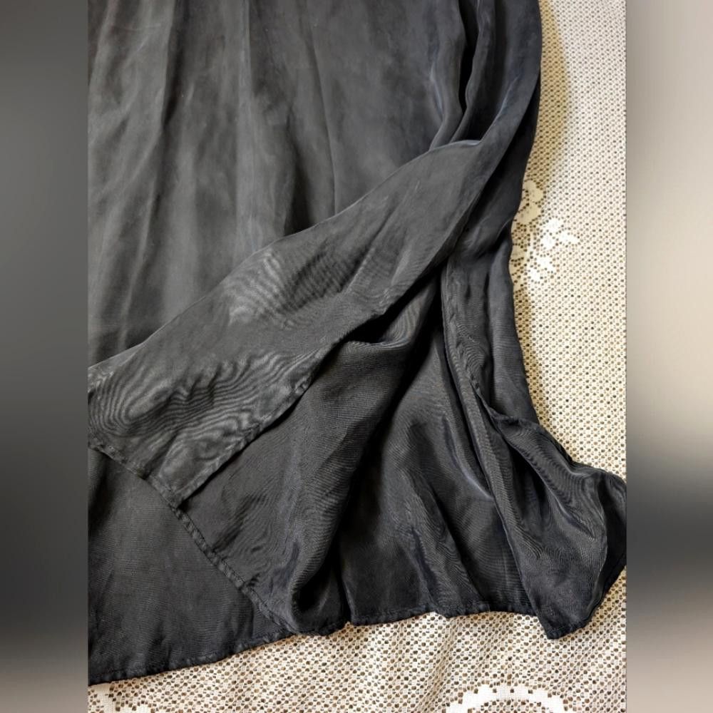 Designer Vintage 90s Basics Black Maxi Tank Dress Size M / US 6-8 / IT 42-44 - 2 Thumbnail