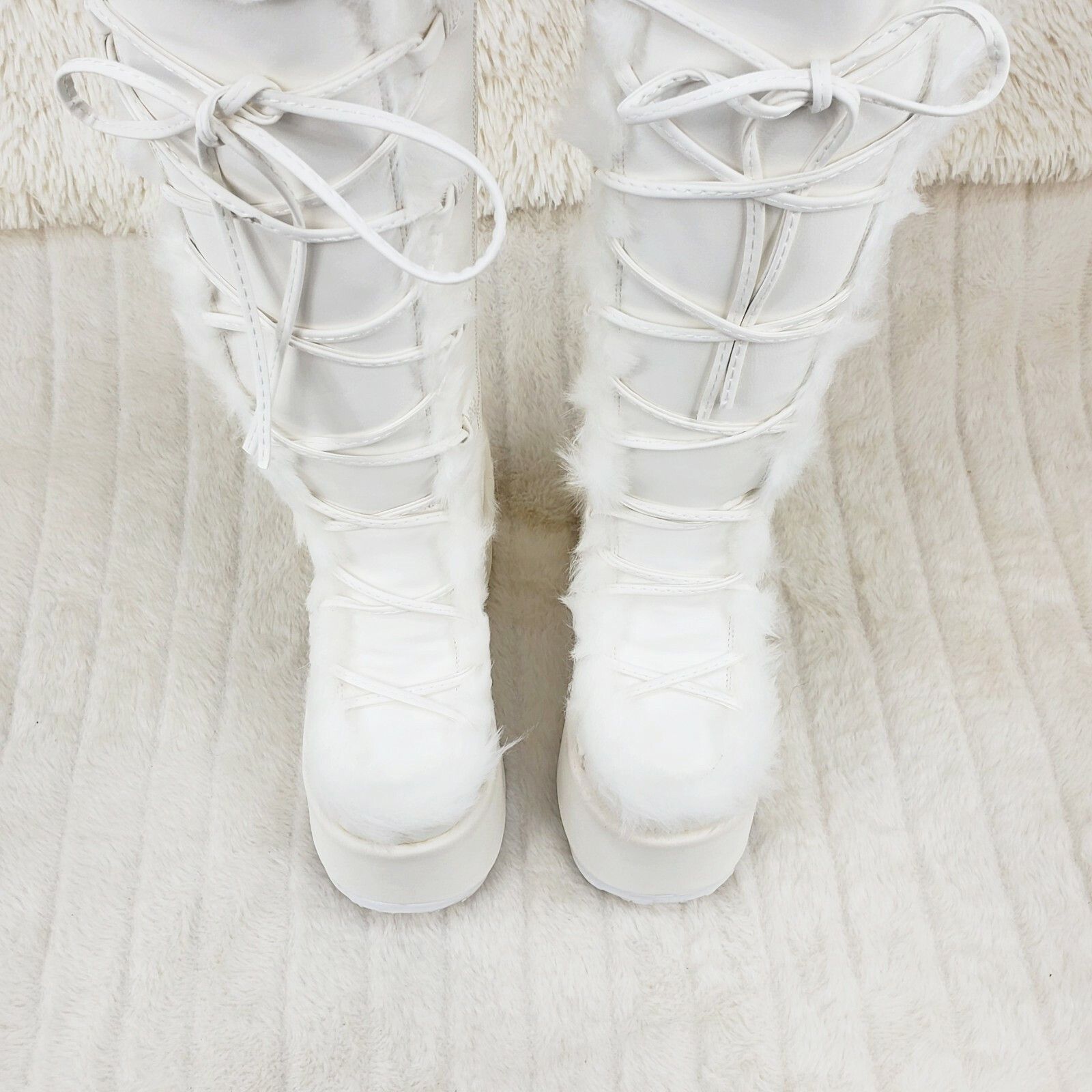 Other DEMONIA Camel 311 Stacked White Mammoth Platform Goth Punk K Size US 8 / IT 38 - 7 Thumbnail