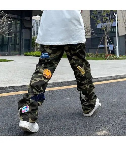 Japanese Brand × Vintage Embroidered Patch Camouflage Jeans Size US 33 - 4 Thumbnail