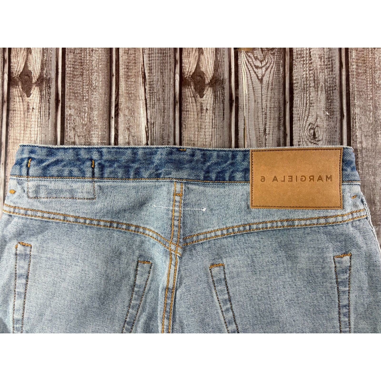 Maison Margiela MM6 Maison Margiela Inside Out Jeans size 42 US 6 color blue Size 28" / US 6 / IT 42 - 8 Thumbnail