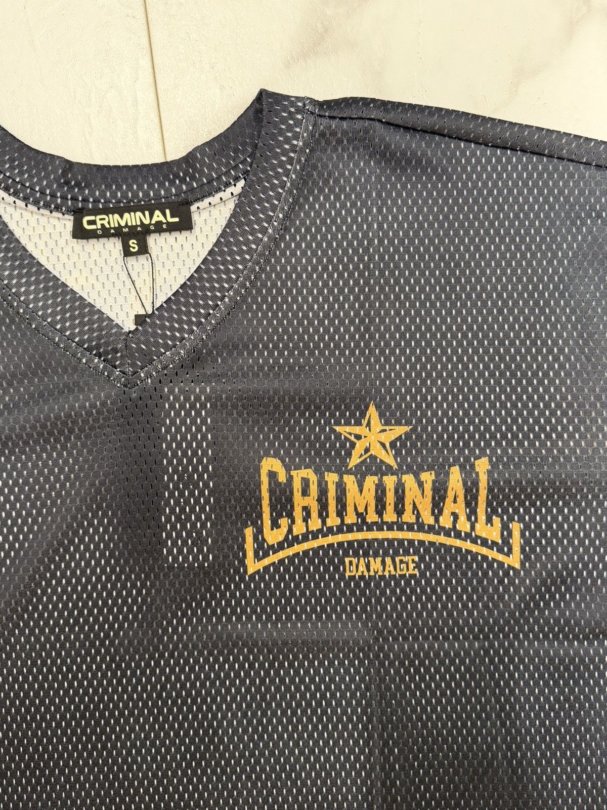 Criminal Damage CRIMINAL DAMAGE BLAKE MESH TOP - Sz XL Size US XL / EU 56 / 4 - 3 Thumbnail