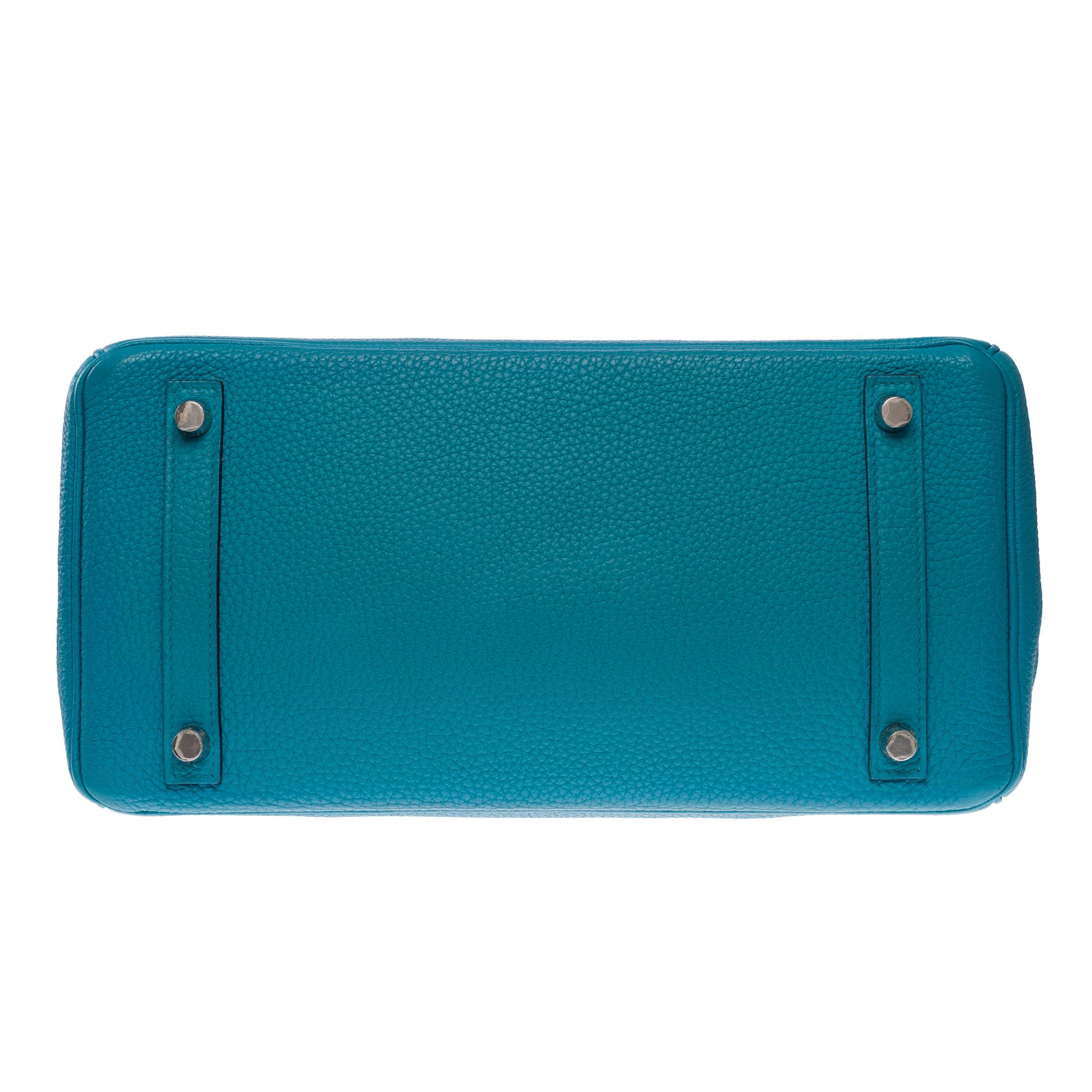 Hermes HERMES Birkin 30 in Blue Leather Size ONE SIZE - 11 Thumbnail